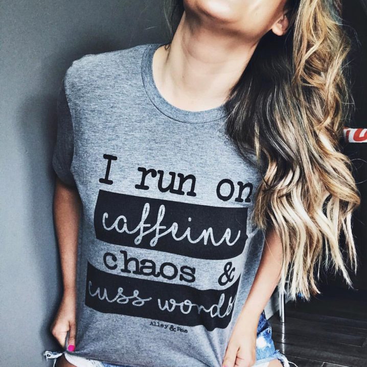 Adulting Requires Coffee Tee - Alley & Rae Apparel