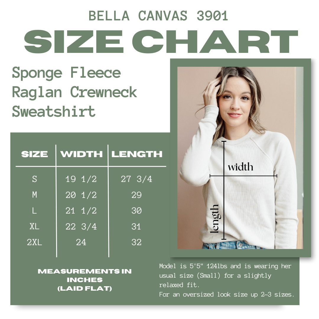 Free Spirit Boho Raglan Crewneck Sweatshirt