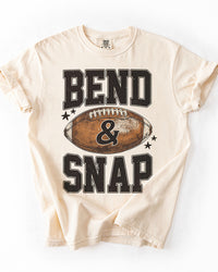 Bend and Snap football heavyweight graphic tee in ivory with vintage football design