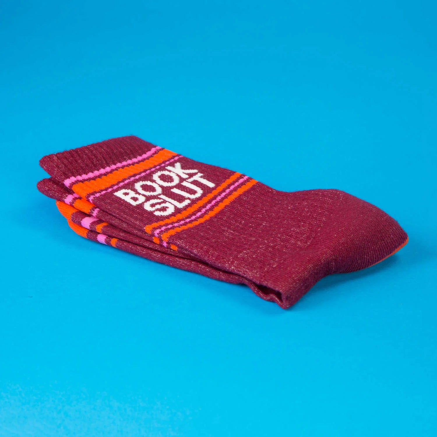 Book Slut Gym Socks – Funny Socks for Book Lovers & Readers