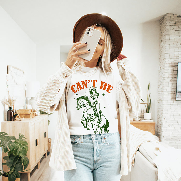 Can't Be Tamed Western Cowgirl Graphic Tee (Wholesale)
