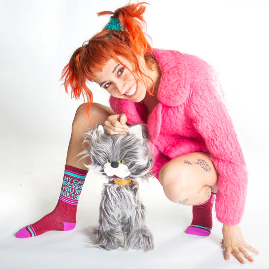 My Cat Says You're Dumb Socks – Funny Unisex Gym Socks for Cat Owners