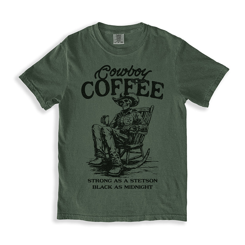 Cowboy Coffee Western Graphic Tee