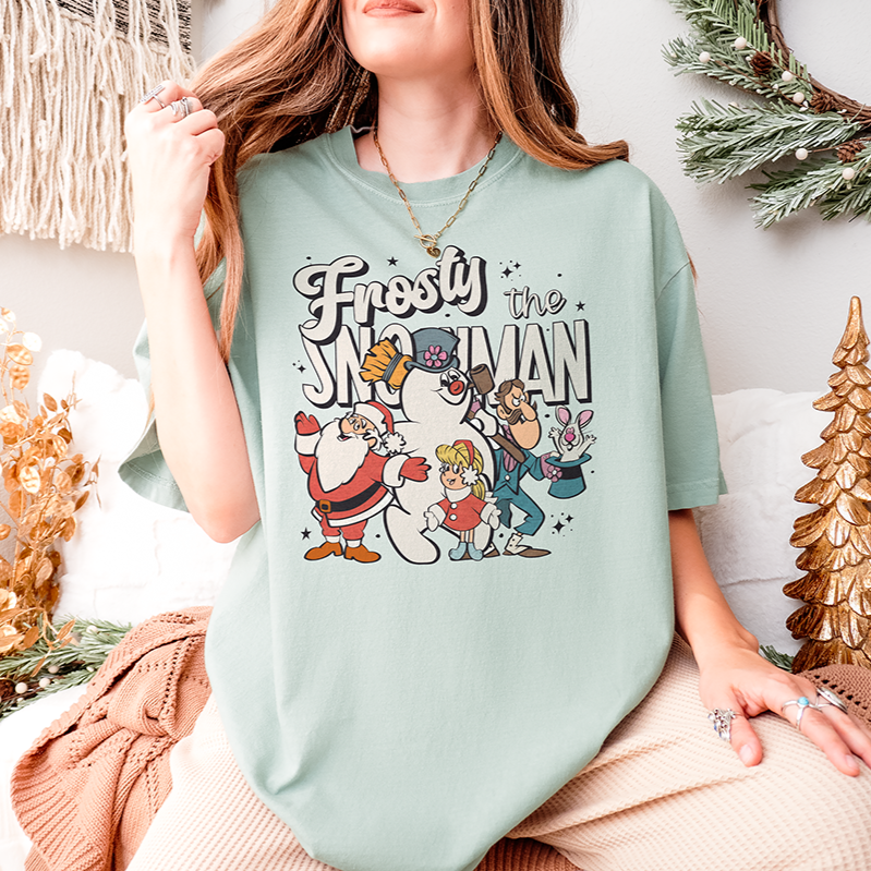 Frosty the Snowman Retro Christmas Tee