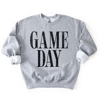 Sport grey Game Day sweatshirt — classic unisex crewneck for football fans, cozy boutique fall sweatshirt.