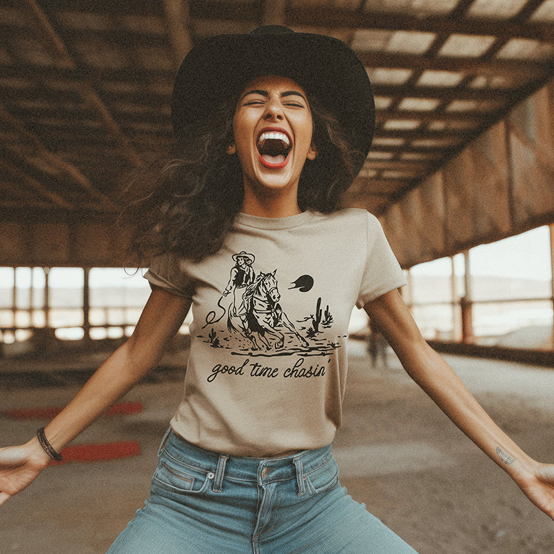Good Time Chasin' Lightweight Graphic Tee
