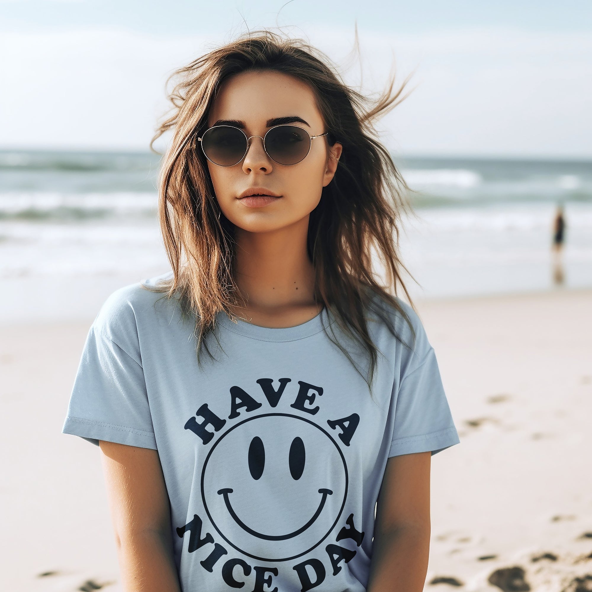 Have A Nice Day Retro Lightweight Smiley Face Tee 🙂