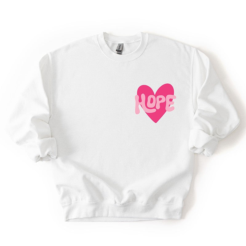 Hearts for Hope Sweatshirt - White