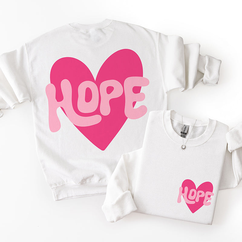 Hearts for Hope Sweatshirt - White