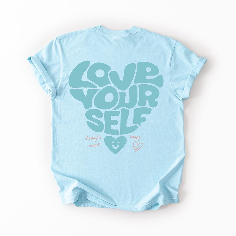 Love Yourself Tee - Chambray