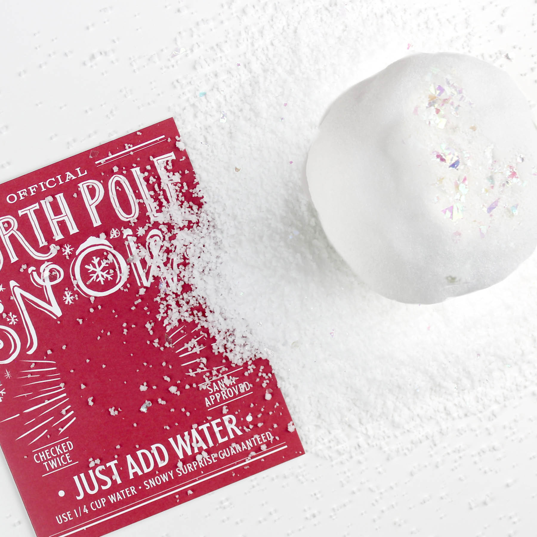 North Pole Snow Card – Mail a Snowball Greeting Card | Interactive Christmas Card Made in USA