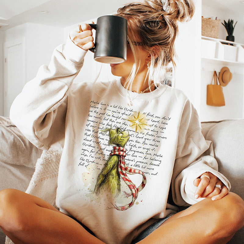 Maybe Love Is A Lot Like Christmas Crewneck Sweatshirt