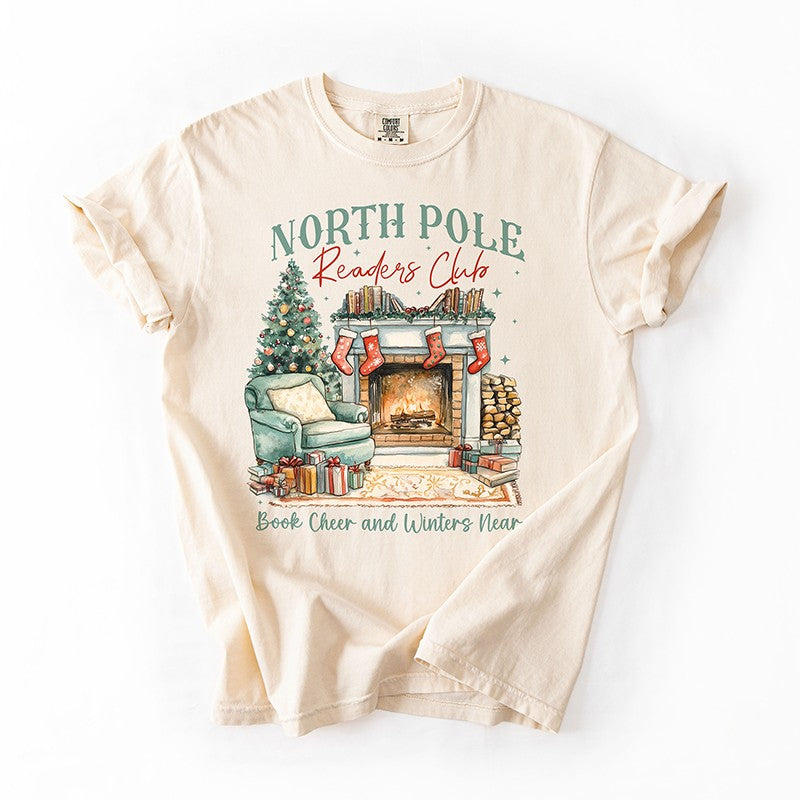 North Pole Readers Club Tee – Bookish Holiday Shirt
