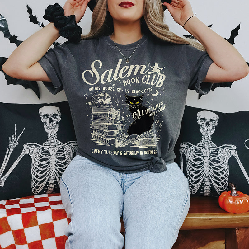 Salem Book Club Heavyweight Halloween Tee