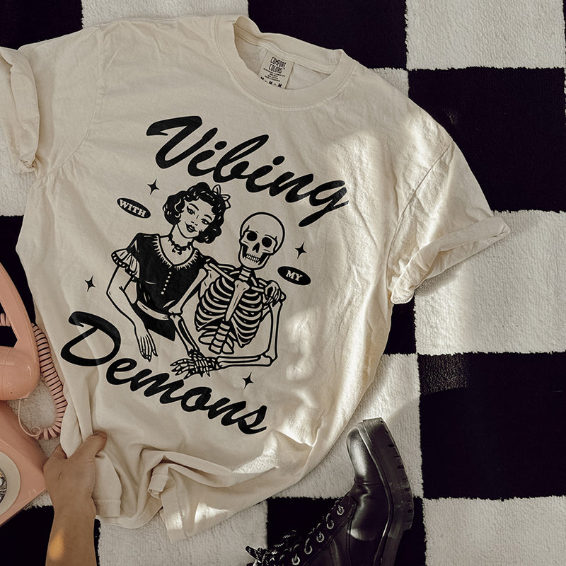 Vibing With My Demons Heavyweight Tee