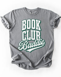 Grey Book Club Baddie vintage collegiate graphic tee