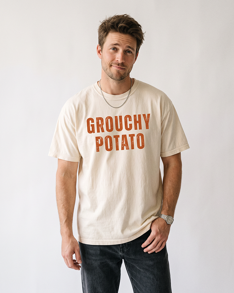 Grouchy Potato Funny Thanksgiving Graphic Tee
