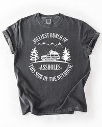 Pepper gray Jolliest Bunch of Assholes heavyweight Christmas Vacation tee