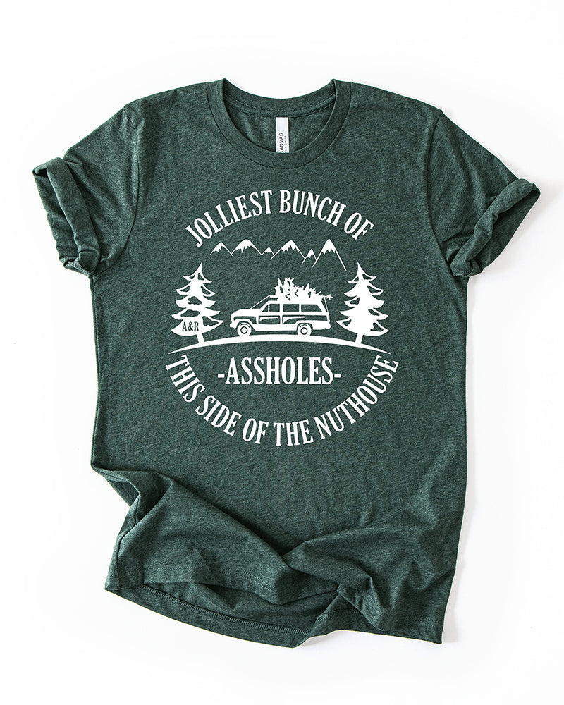 Heather forest Jolliest Bunch of Assholes Christmas Vacation shirt