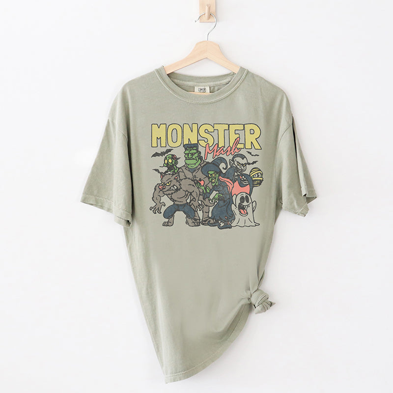 Vintage Monster Mash Halloween Tee Shirt