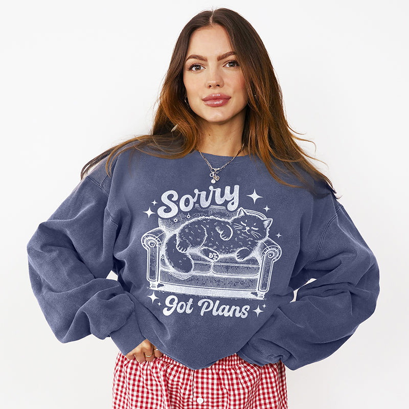 Sorry Got Plans Crewneck Sweatshirt