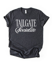 Tailgate Socialite dark grey heather lightweight graphic tee