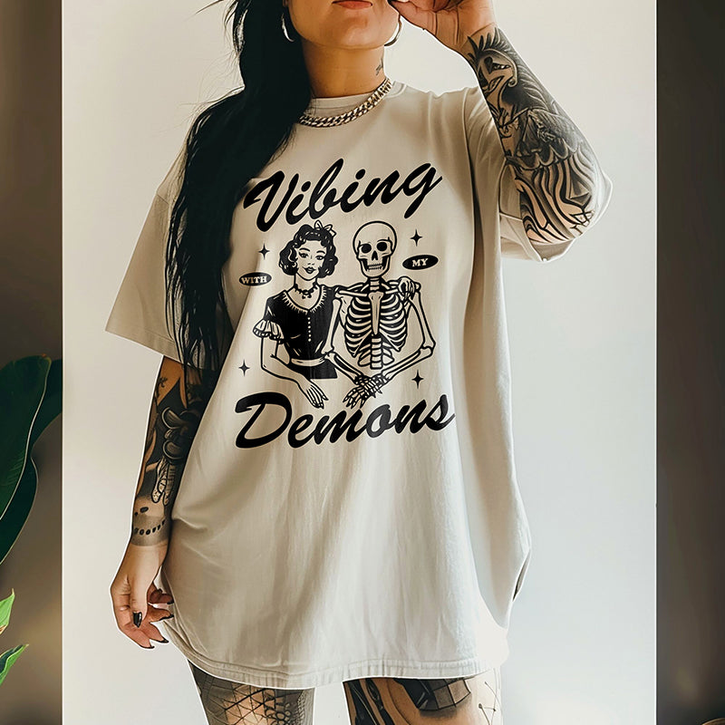 Vibing With My Demons Heavyweight Tee