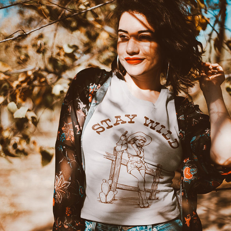 Stay Wild Western Cowgirl Tee (Wholesale)