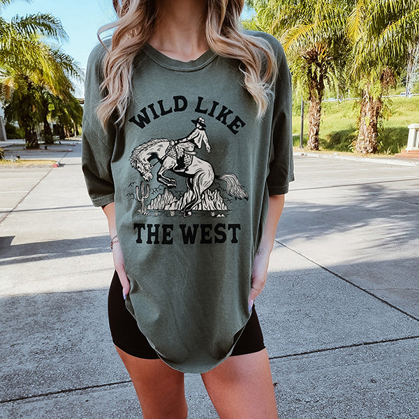 Wild Like The West Western Graphic Tee (Wholesale)