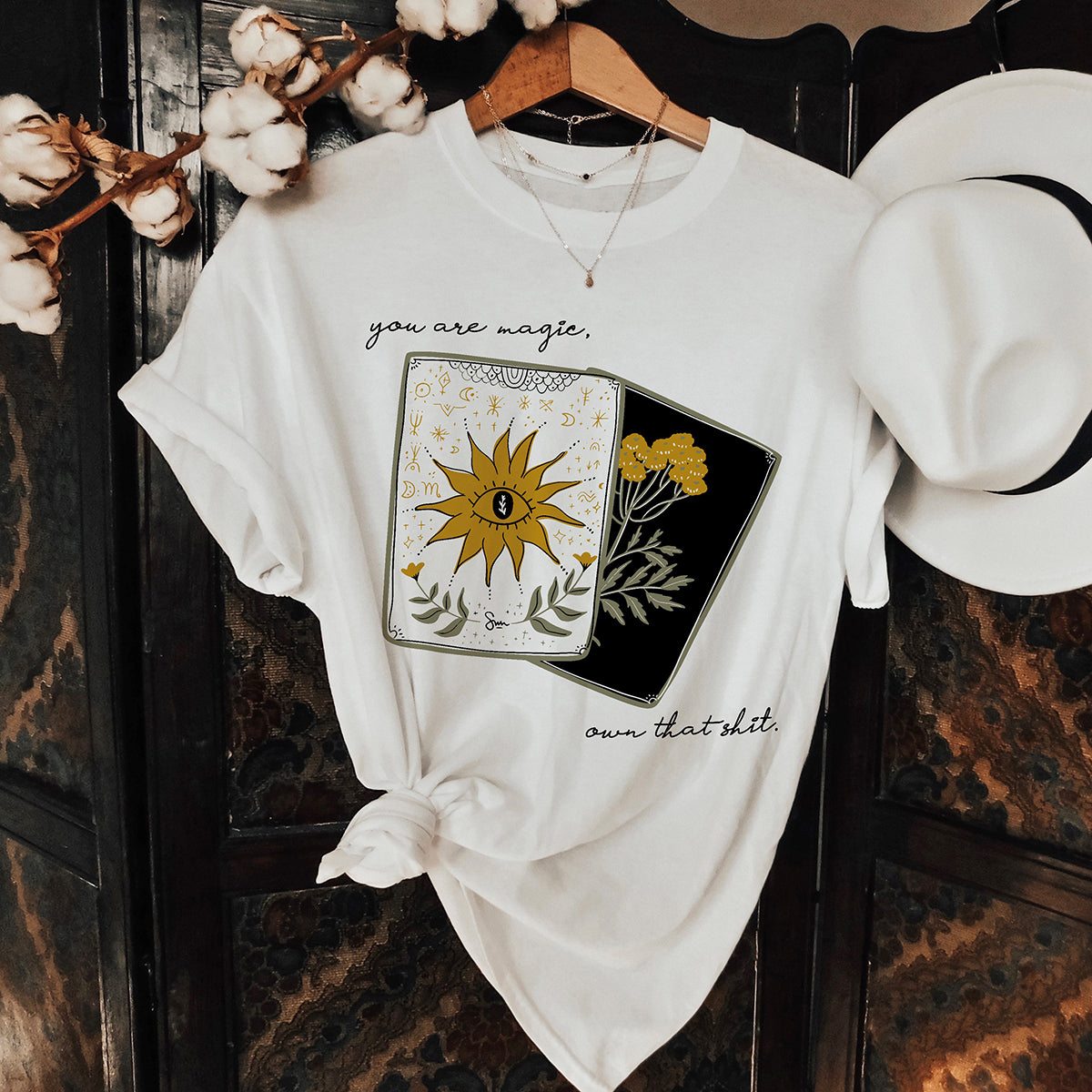 You Are Magic, Own That Shit Tarot Card Graphic Tee (Wholesale)