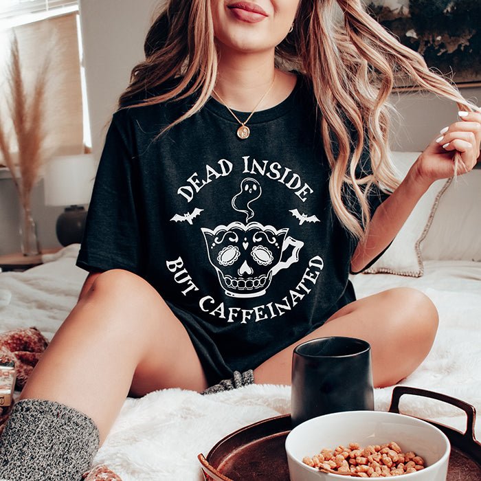 Dead Inside But Caffeinated Lightweight Tee