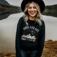 Dream On Dreamer Raglan Sweatshirt - Alley & Rae Apparel