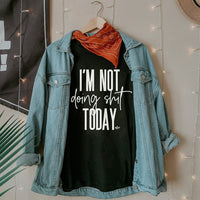I'm Not Doing Shit Today Lightweight Tee - Alley & Rae Apparel