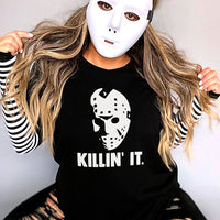 Killin' It Lightweight Halloween Tee - Alley & Rae Apparel