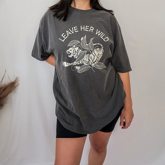 Leave Her Wild Heavyweight Tee - Alley & Rae Apparel