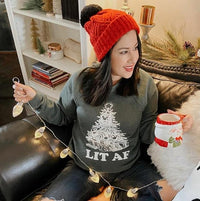 Lit AF Sweatshirt - Alley & Rae Apparel