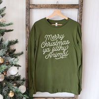 Merry Christmas Ya Filthy Animal Lightweight Long Sleeve - Alley & Rae Apparel