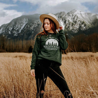 Not Lost Just Wandering Raglan Sweatshirt - Alley & Rae Apparel