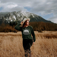 Not Lost Just Wandering Raglan Sweatshirt - Alley & Rae Apparel