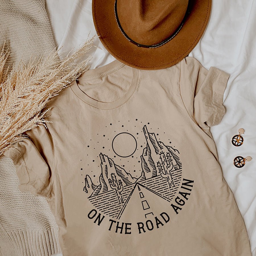 On The Road Again Lightweight Tee - Alley & Rae Apparel