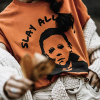 Slay All Day Lightweight Halloween Tee - Alley & Rae Apparel