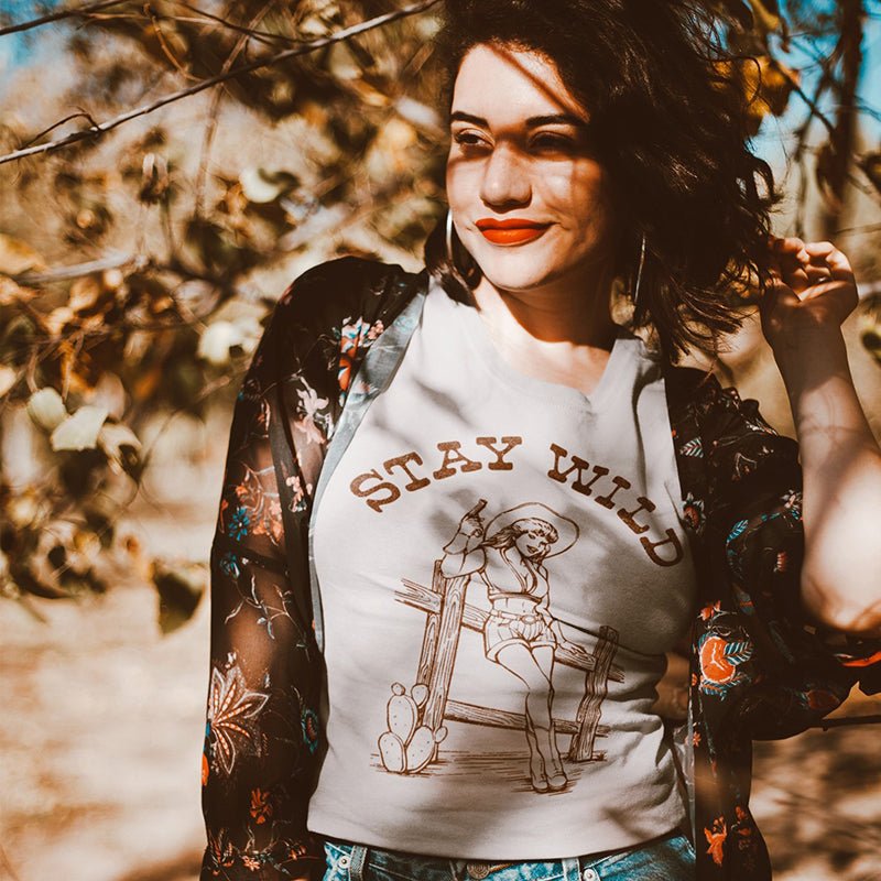 Stay Wild Lightweight Cowgirl Tee - Alley & Rae Apparel