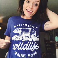 Support Wildlife Raise Boys Tee - Alley & Rae Apparel