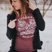 Support Wildlife Raise Girls Tee - Alley & Rae Apparel