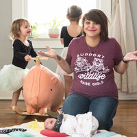 Support Wildlife Raise Girls Tee - Alley & Rae Apparel