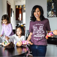 Support Wildlife Raise Girls Tee - Alley & Rae Apparel