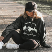 Take Me To The Mountains Crewneck Sweatshirt - Alley & Rae Apparel
