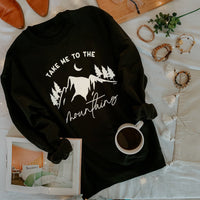 Take Me To The Mountains Crewneck Sweatshirt - Alley & Rae Apparel