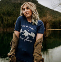 Take Me To The Mountains Lightweight Tee - Alley & Rae Apparel